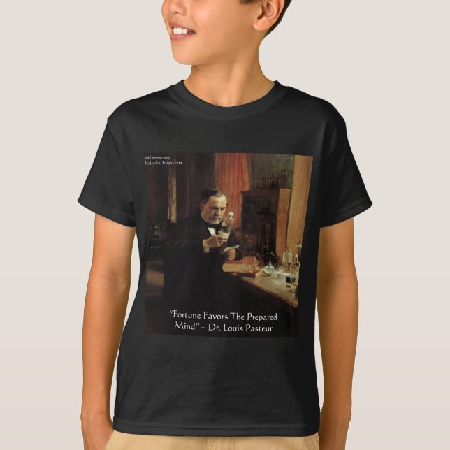 Louis Pasteur "Tur" Citatpresenter & T-shirts (Framsida)