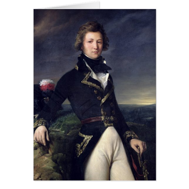 Louis-Philippe d'Orleans 1834 Hälsningskort (Framsidan)