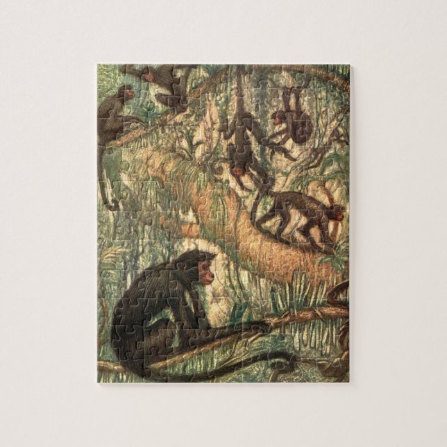 Louis Sargent, Red Faced Spider Monkey Pussel (Vertikal)