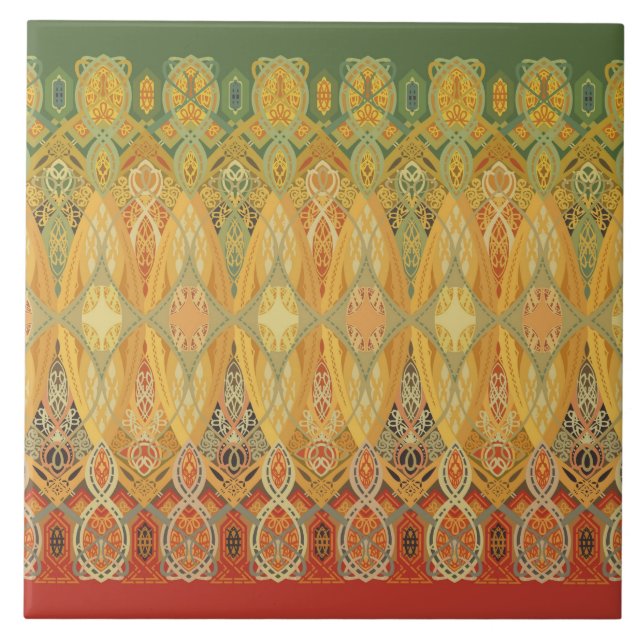 Louis Sullivan "bråckbandfris ", Kakelplatta (Framsidan)