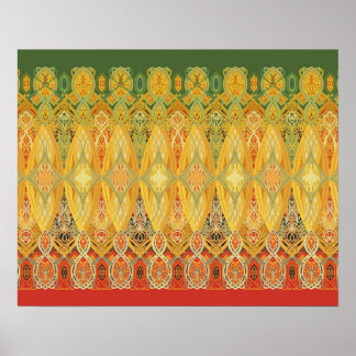 Louis Sullivan Truss Frieze Stencil Poster