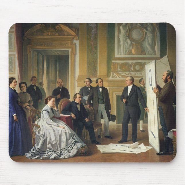 Louis Visconti som framlägger det nytt, planerar Musmatta (Framsidan)