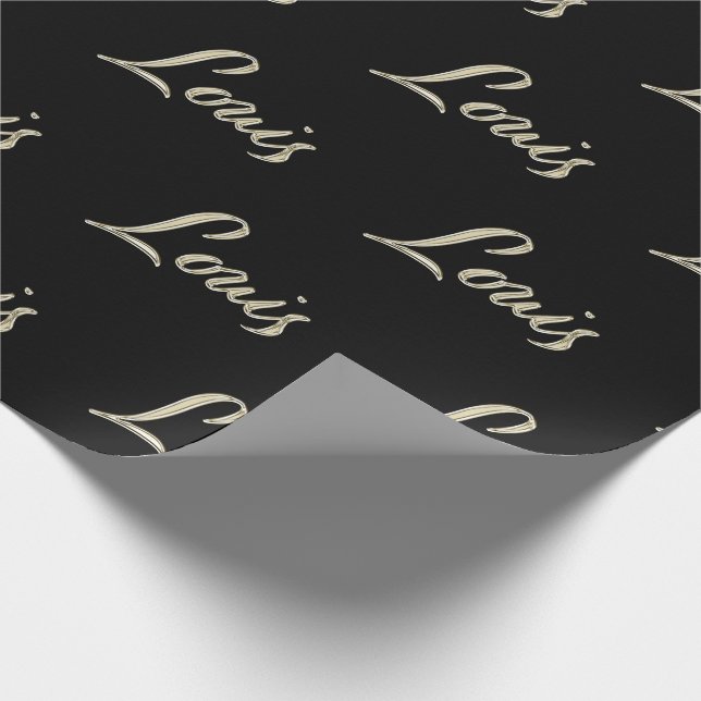 Louis Vorname Name edles Geschenkpapier Papier Presentpapper (Hörn)