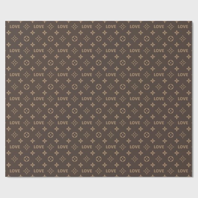 Louis Vuitton-mönster Presentpapper (Platt)