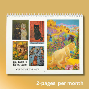 Louis Wain 2026, underbara katter Kalender