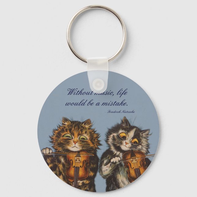 Louis Wain - A Gift for Cat Lovers Nyckelring (Framsida)