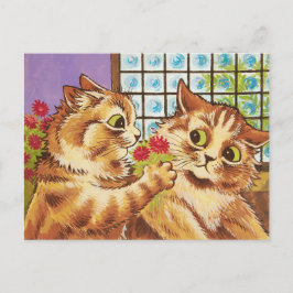 Louis Wain A romantic gesture CC1077 Valentine Vykort