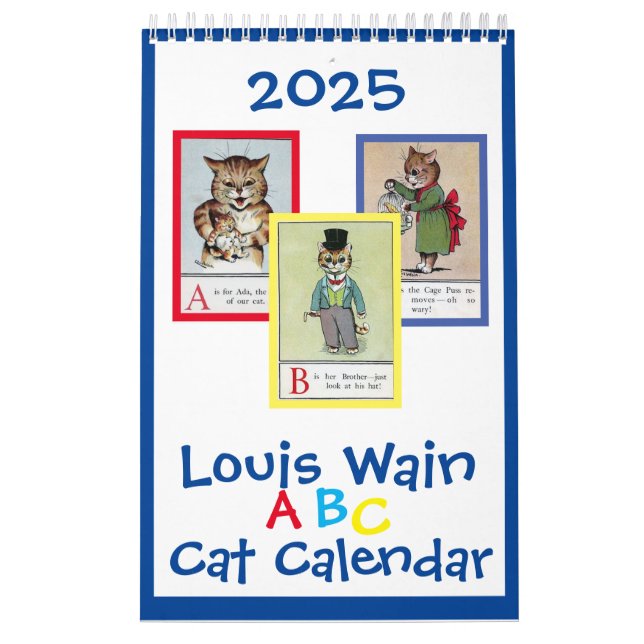 Louis Wain ABC Cats, Calendar Kalender (Omslag)