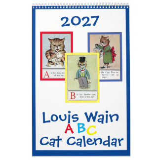 Louis Wain ABC-katter, Kalender
