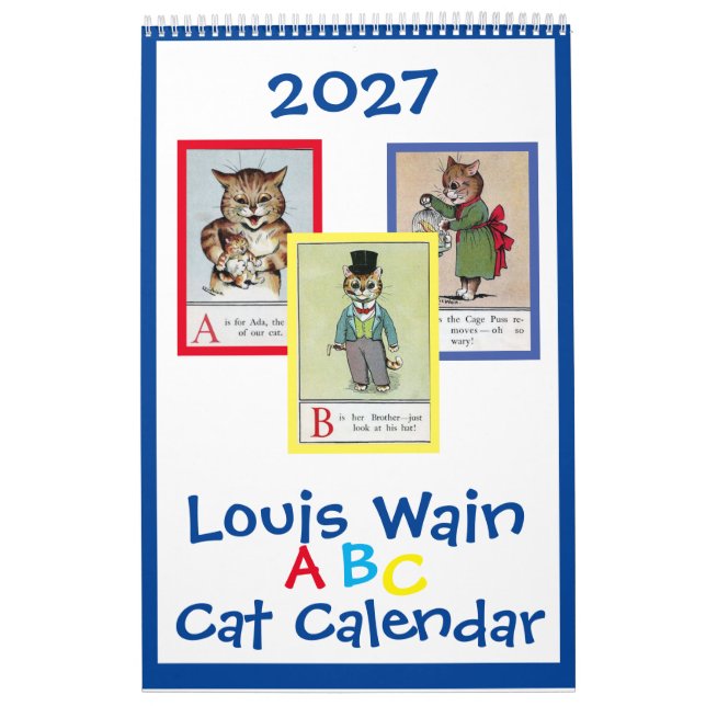 Louis Wain ABC-katter, Kalender (Omslag)