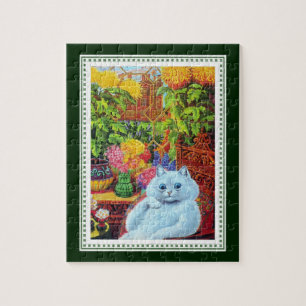 Louis Wain - Anthropomorphic katt för vit med Pussel