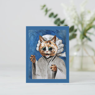 Louis Wain art, The Barrister Vykort