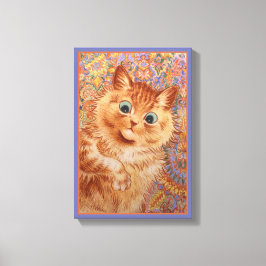 Louis Wain Astonyed ginger cat Children's room Canvastryck