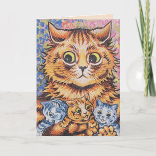 LOUIS WAIN BIRTHDAY CAT CATS GREETARD HELGKORT