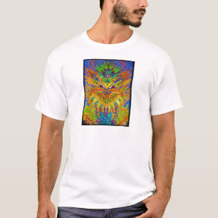 Louis Wain - blåttPaisley katt T-shirt