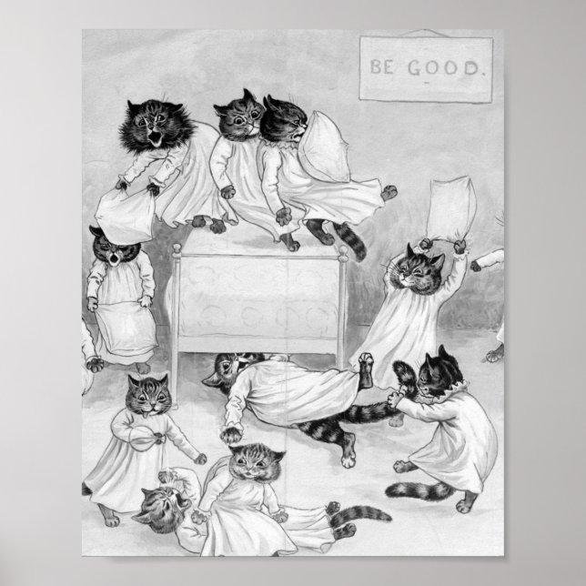 Louis Wain Cat Humor Poster (Framsidan)