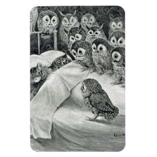 Louis Wain Cat Nightmare Uggla Bird Magnet