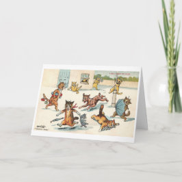 Louis Wain Cat - tackkort