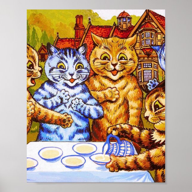 Louis Wain Cat Tea Party Poster (Framsidan)