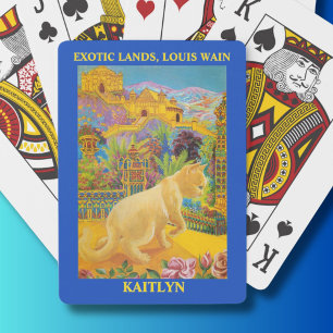 Louis Wain Cats in Exotic Lands Personlig Casinokort