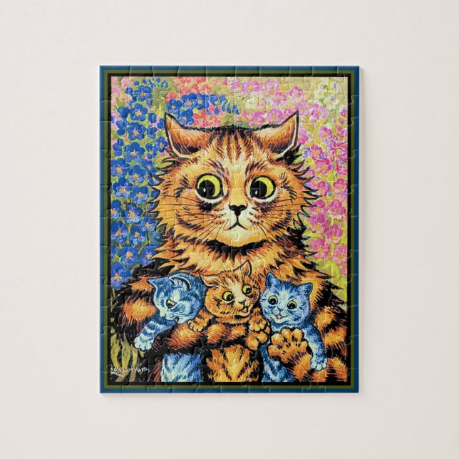 Louis Wain Cats Puzzle Pussel (Vertikal)