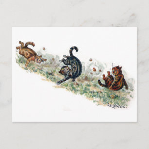 Louis Wain Cats Ta en tubel Vykort