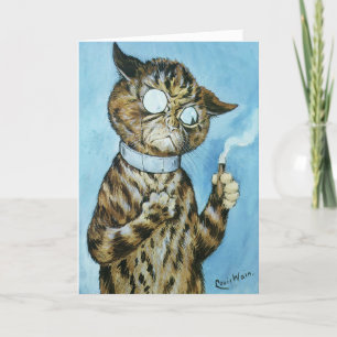 LOUIS WAIN CIGAR CAT BLANK GREETARD TACK KORT
