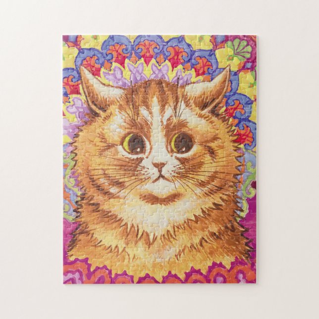 Louis Wain Colorful Cat Pussel (Vertikal)