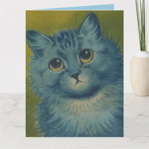 LOUIS WAIN CUTE CAT BIRTHDAY HÄLSNING KORT