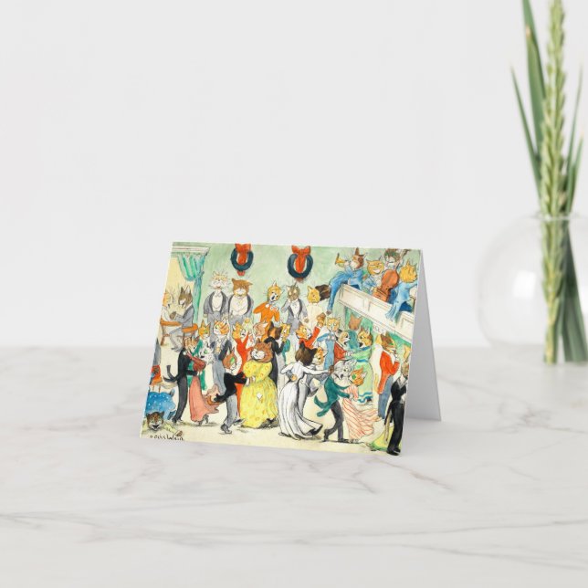 Louis Wain Dance Tack Kort (Framsida)