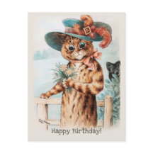 Louis Wain Flowers till duchess Birthday CC1009