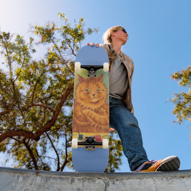 LOUIS WAIN GINGER CAT ART Skateboard (Utomhus 1)