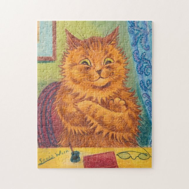 LOUIS WAIN GINGER CAT JIGSAW PUZZLE PUSSEL (Vertikal)