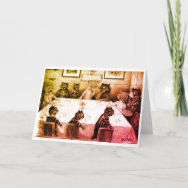 Louis Wain Helgdag Card Helgkort