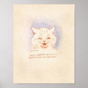 Louis Wain - jag är Lycklig för varje Kärlek jag Poster