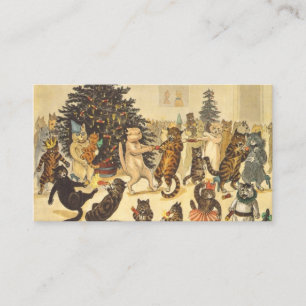 Louis Wain jul Party Visitkort