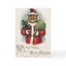 Louis Wain julklapp med klappat