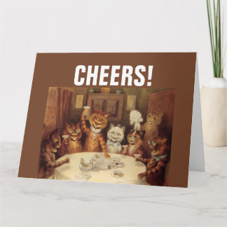 LOUIS WAIN KATT FÖDELSEDAG KORT
