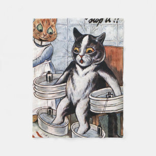 Louis Wain - katt som sjuksköterska Fleecefilt