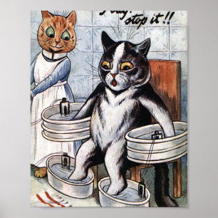 Louis Wain - katt som sjuksköterska Poster