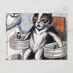 Louis Wain - katt som sjuksköterska Vykort