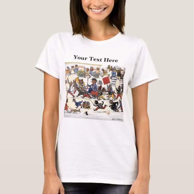 Louis Wain Katter 2 T Shirt (Framsida)