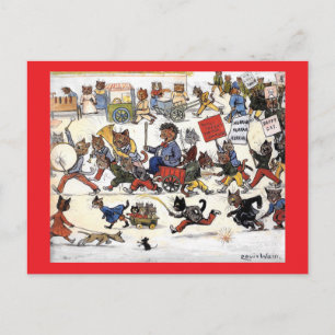 Louis Wain Katter 2 Vykort
