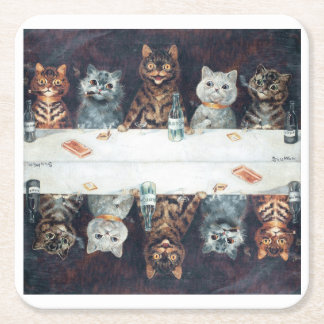 Louis Wain katter Underlägg Papper Kvadrat
