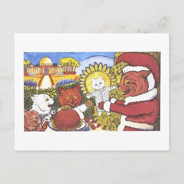 Louis Wain, Katters jul, Helg Vykort (Framsida)