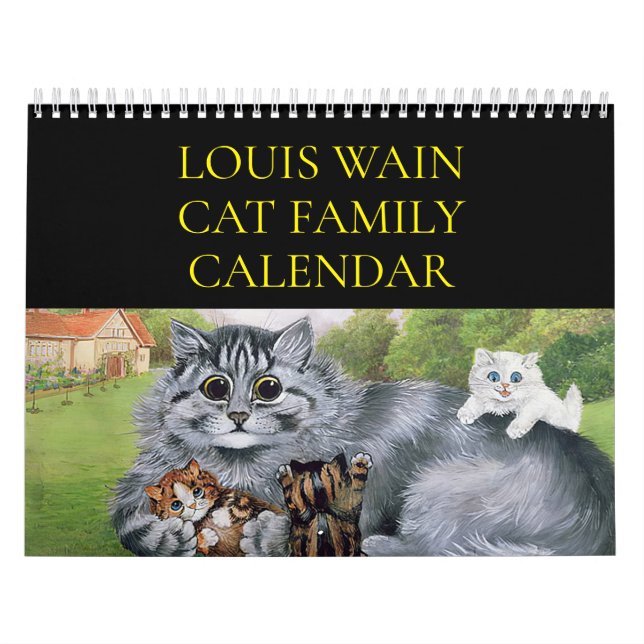 Louis Wain Kattfamiljskalender  Kalender (Omslag)