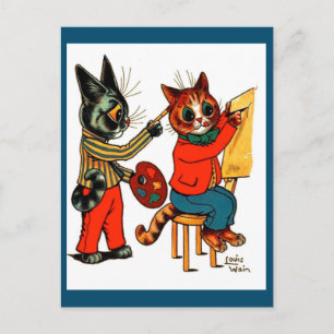 Louis Wain,Kattkonstnärer, Kattkonst, Vykort