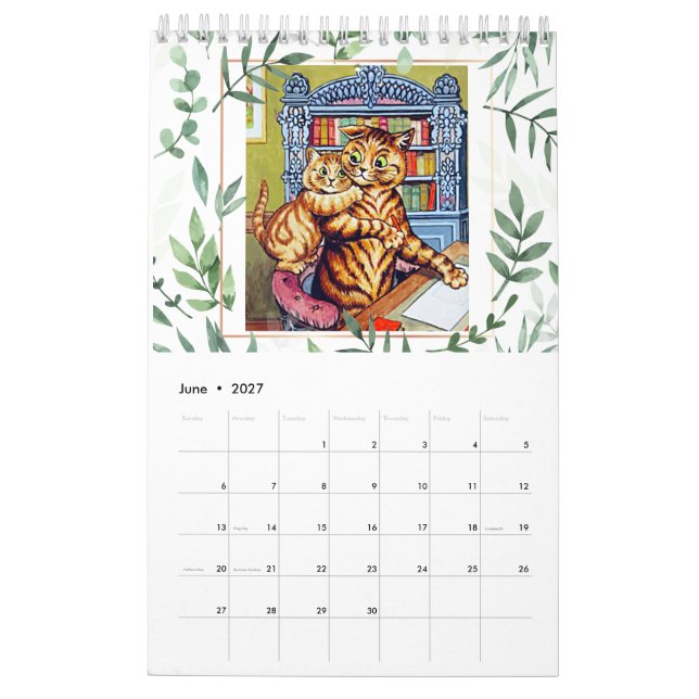 Louis Wain,  Kattmålningar Kalender (Jun 2027)