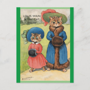 Louis Wain, Kattshow, Konst Vykort