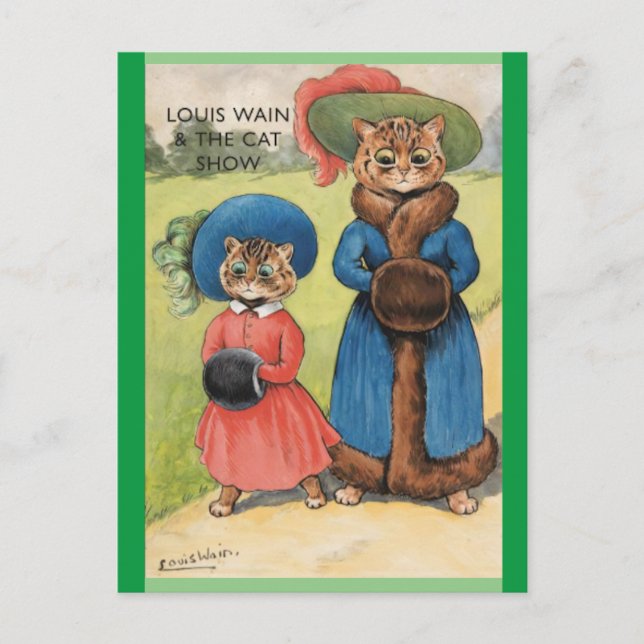 Louis Wain, Kattshow, Konst   Vykort (Framsida)